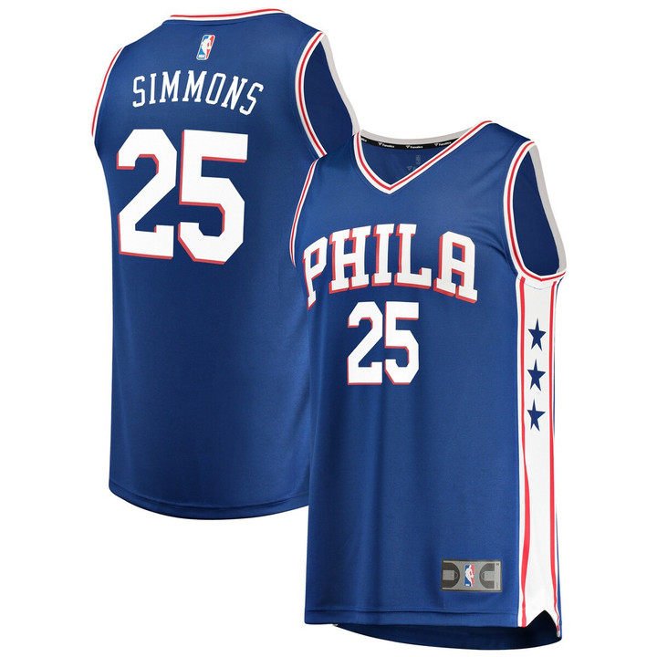 Ben Simmons Philadelphia 76ers Fast Break Replica Jersey Royal - Icon Edition