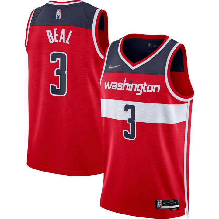 Bradley Beal Washington Wizards Nike 2021/22 Diamond Swingman Jersey - Icon Edition - Red