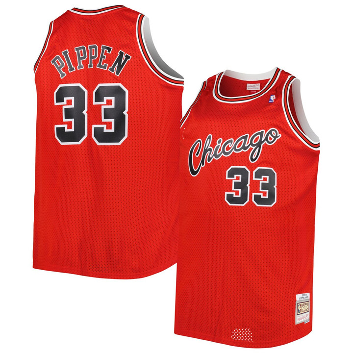 Scottie Pippen Chicago Bulls Mitchell & Ness Big & Tall Hardwood Classics 2003-04 Swingman Jersey - Red