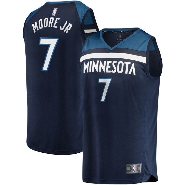 Wendell Moore Jr. Minnesota Timberwolves 2022 NBA Draft First Round Pick Fast Break Replica Player Jersey Icon - Edition - Navy