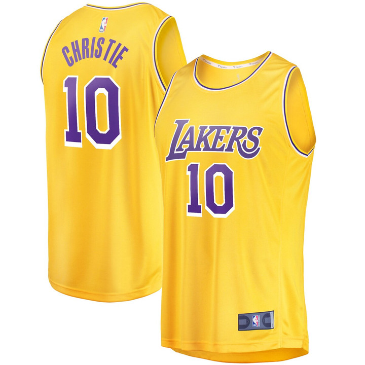 Max Christie Los Angeles Lakers 2022/23 Fast Break Replica Player Jersey - Icon - Gold