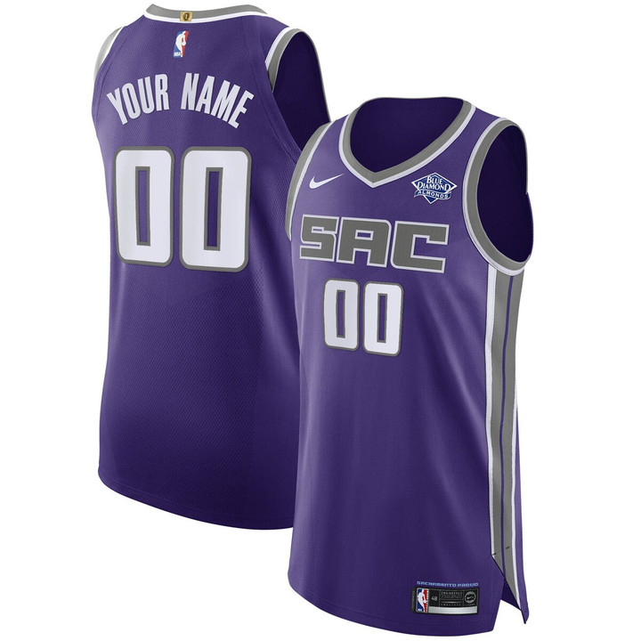 Sacramento Kings Nike Custom Jersey Purple - Icon Edition