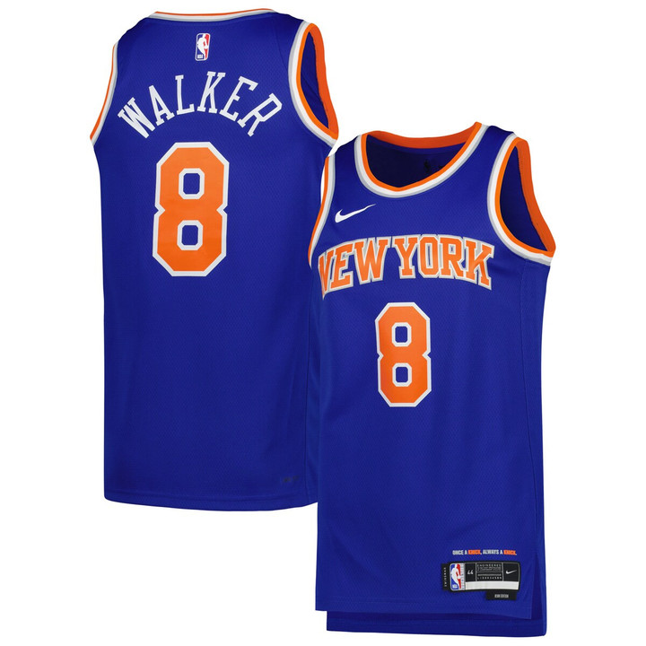 Kemba Walker New York Knicks Nike Unisex 2022/23 Swingman Jersey - Icon Edition - Blue