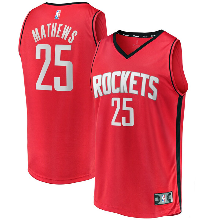 Garrison Mathews Houston Rockets 2021/22 Fast Break Replica Jersey - Icon Edition - Red