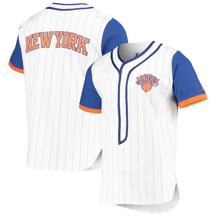 New York Knicks Starter Scout Baseball Fashion Jersey - White