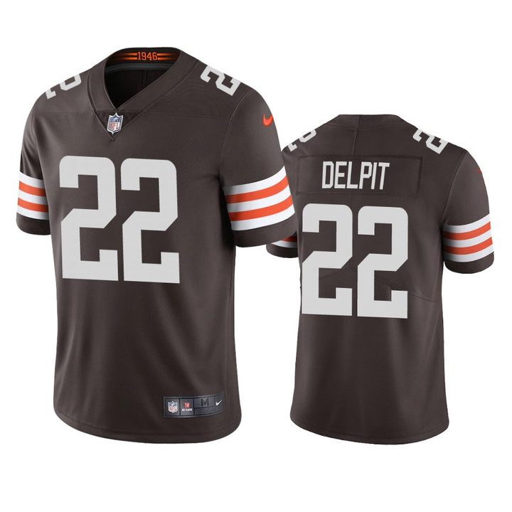 Browns Grant Delpit 2020 NFL Draft Brown Vapor Limited Jersey