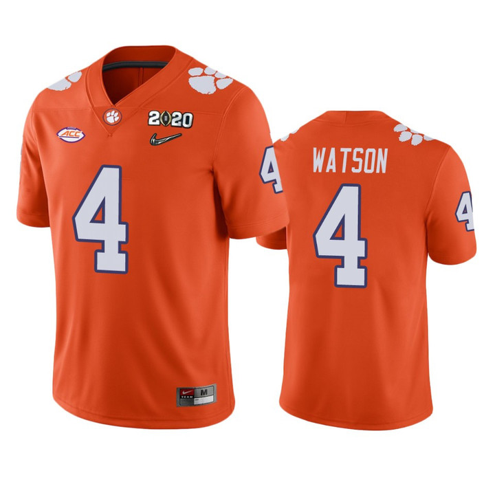 Deshaun Watson Clemson Tigers 2020 National Championship Orange Jersey