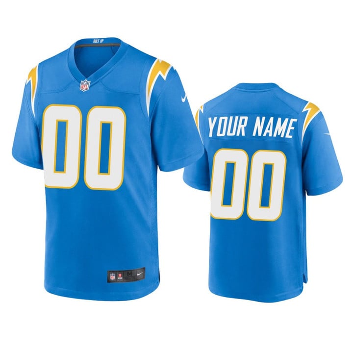 Chargers Custom Game Powder Blue Jersey