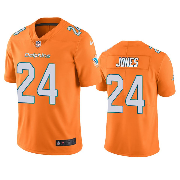 Dolphins Byron Jones Color Rush Limited Orange Jersey