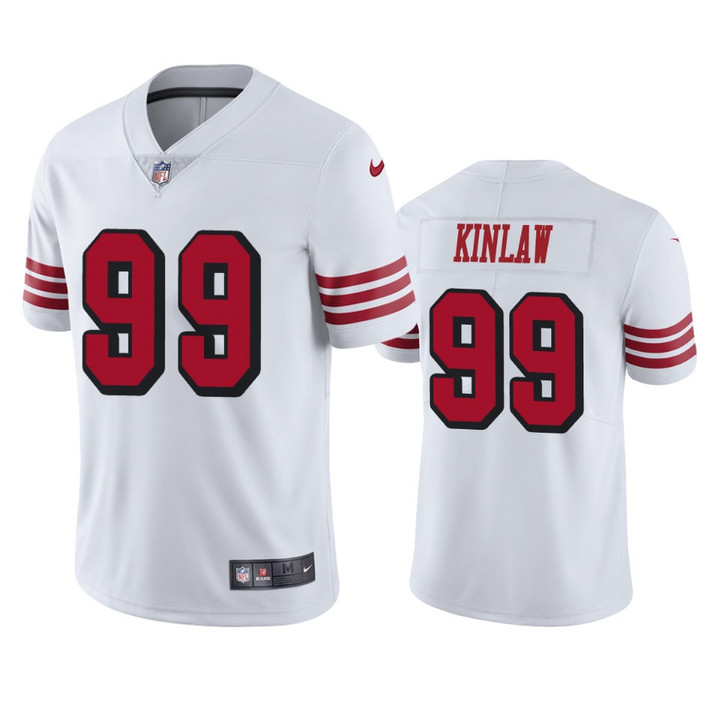 49ers Javon Kinlaw Color Rush Limited White Jersey