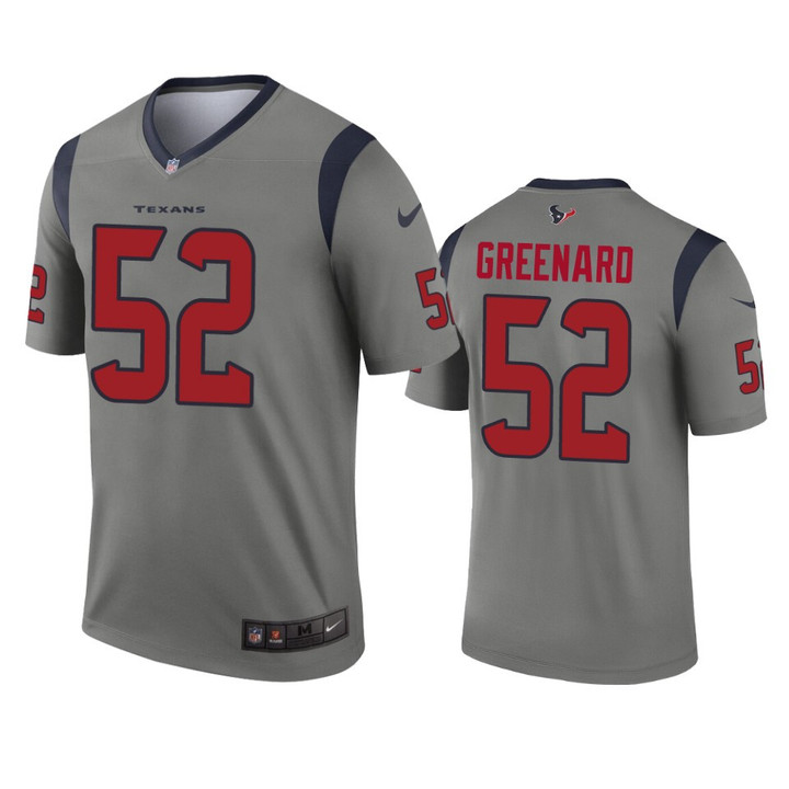 Texans Jonathan Greenard 2019 Inverted Legend Gray Jersey