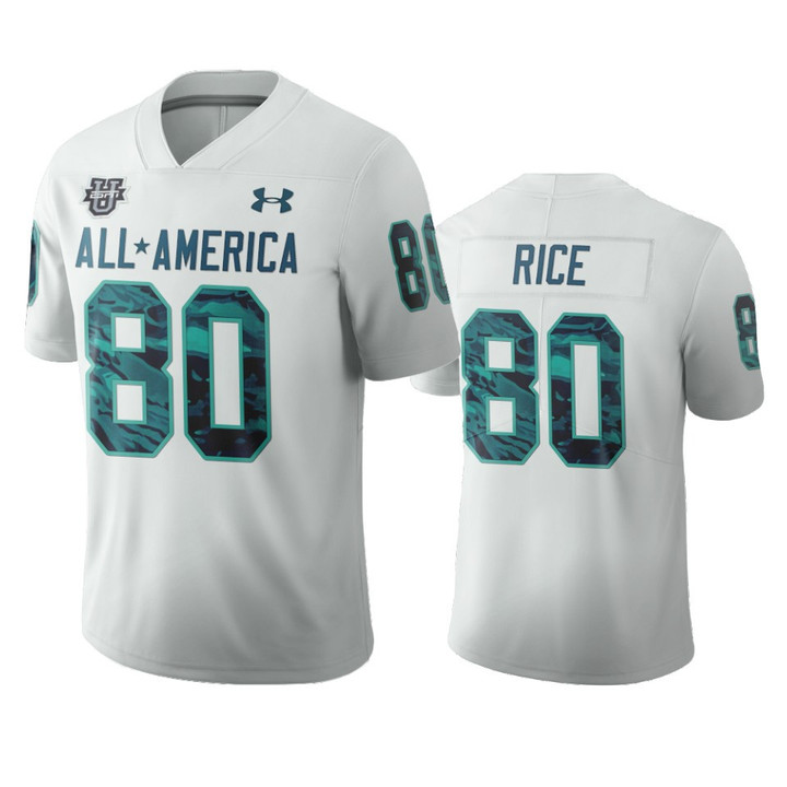 Brenden Rice Jersey White 2020 All-America Football Game