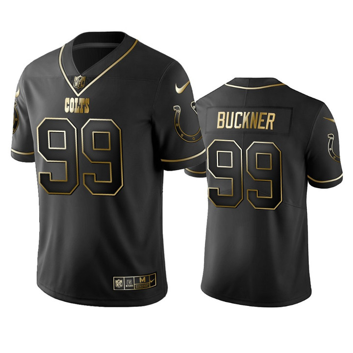 Colts DeForest Buckner Black Golden Edition Jersey