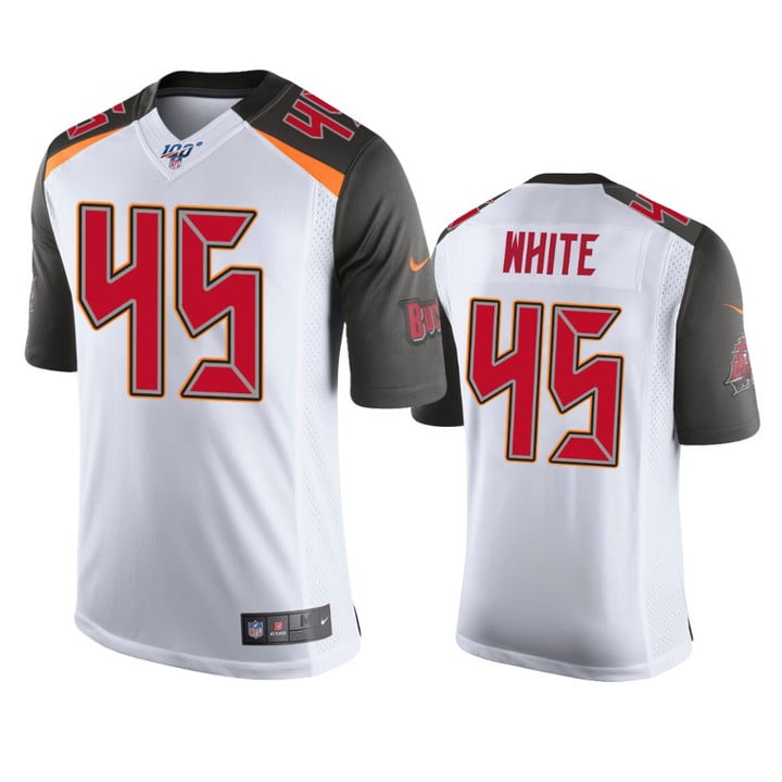 Buccaneers Devin White Limited Jersey White 100th Season
