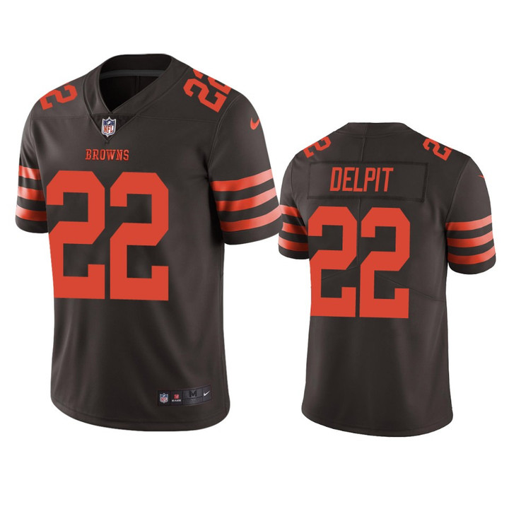 Browns Grant Delpit Color Rush Limited Brown Jersey