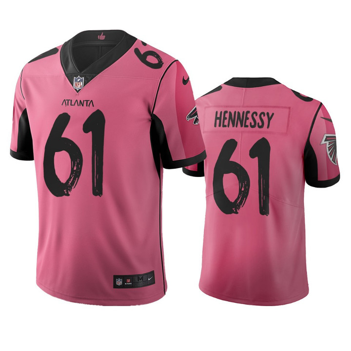Falcons Matt Hennessy Pink City Edition Jersey