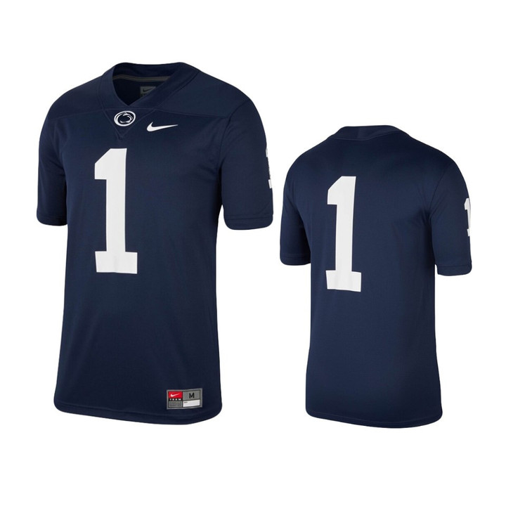 Penn State Nittany Lions #1 Game Navy Jersey