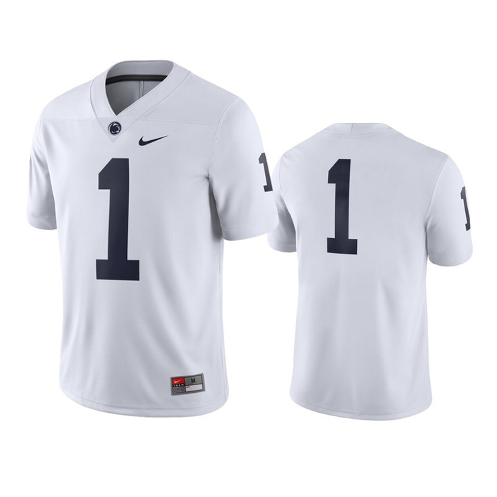 Penn State Nittany Lions #1 Game White Jersey