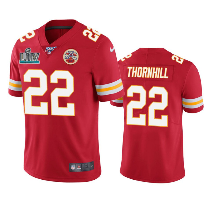 Kansas City Chiefs Juan Thornhill Super Bowl LIV Red Vapor Limited Jersey