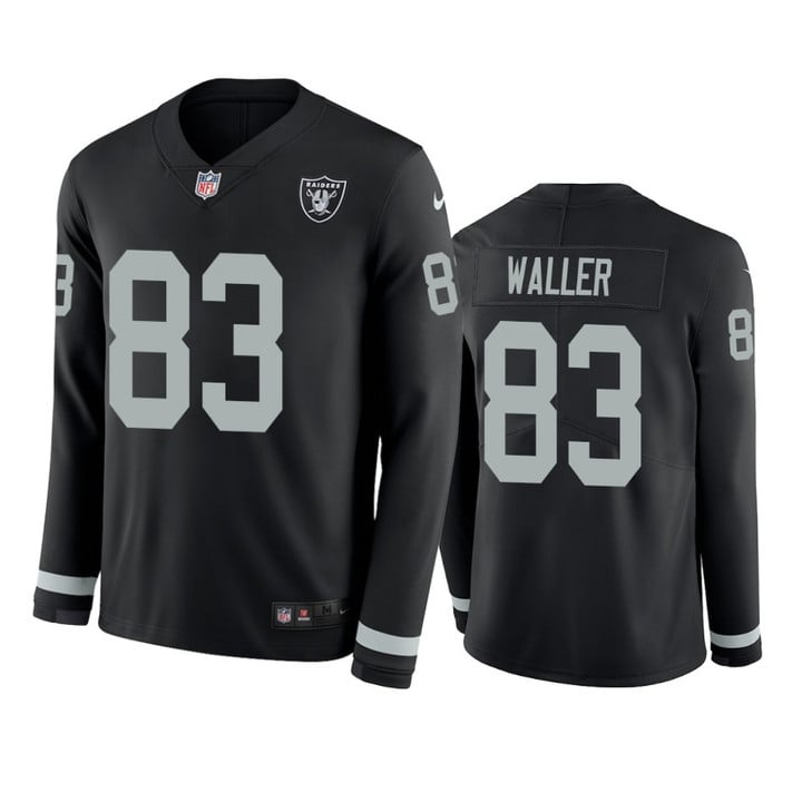 Raiders Darren Waller Therma Long Sleeve Black Jersey