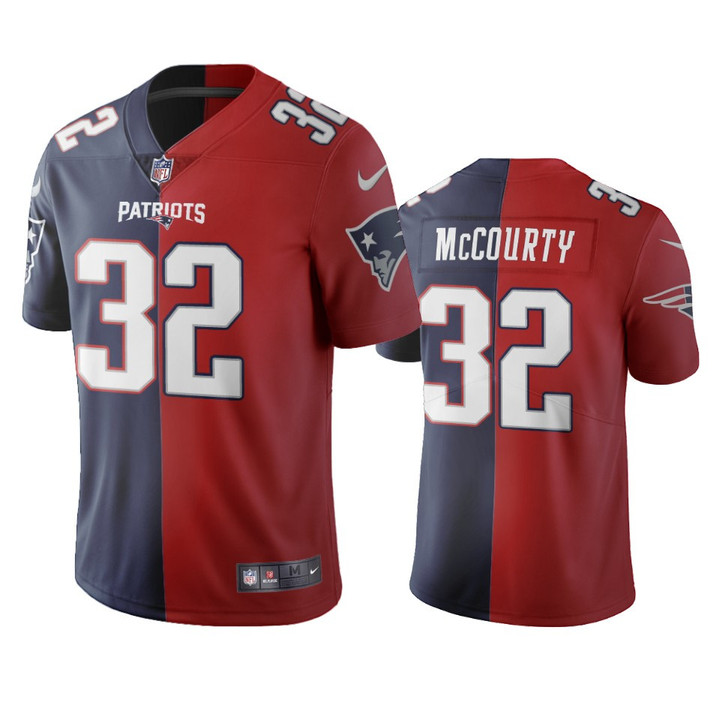 Patriots Devin McCourty Vapor Limited Jersey Navy Red Two Tone