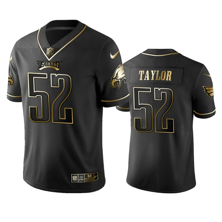 Eagles Davion Taylor Black Golden Edition Jersey