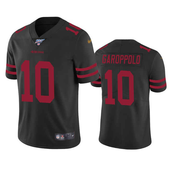 49ers Jimmy Garoppolo Limited Jersey Black 100th Season
