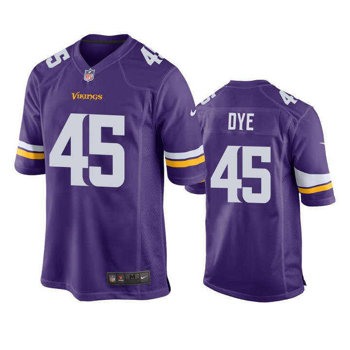 Vikings Troy Dye Game Purple Jersey