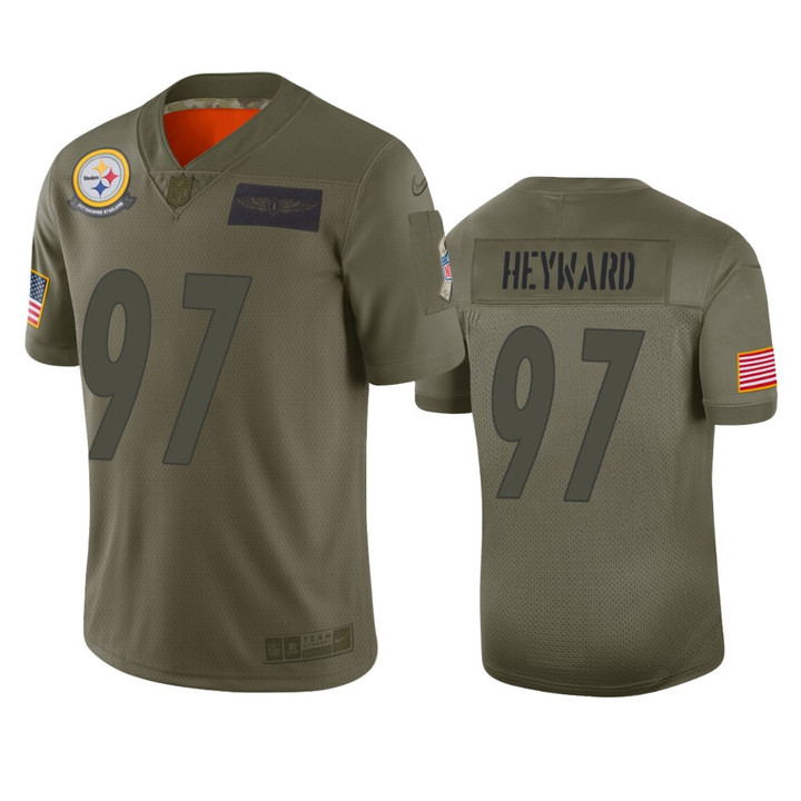 Steelers Cameron Heyward Limited Jersey Camo 2019 Salute to Service