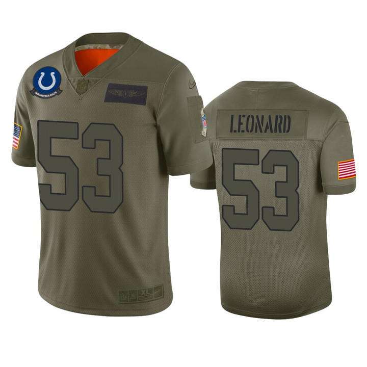 Colts Darius Leonard Limited Jersey Camo 2019 Salute to Service