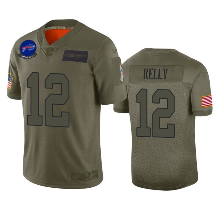 Bills Jim Kelly Limited Jersey Camo 2019 Salute to Service