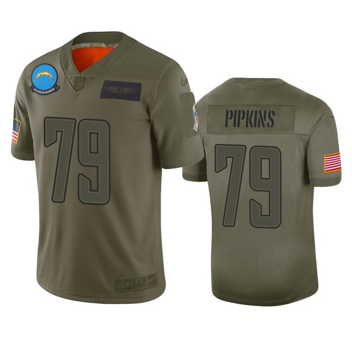 Chargers Trey Pipkins Limited Jersey Camo 2019 Salute to Service
