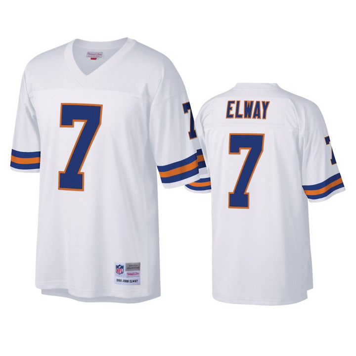 Broncos John Elway Legacy Replica White Jersey