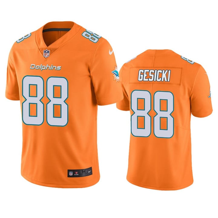 Dolphins Mike Gesicki Color Rush Limited Orange Jersey Men's