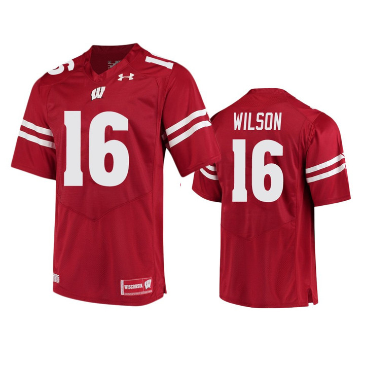 Russell Wilson Wisconsin Badgers College Football Red Jersey