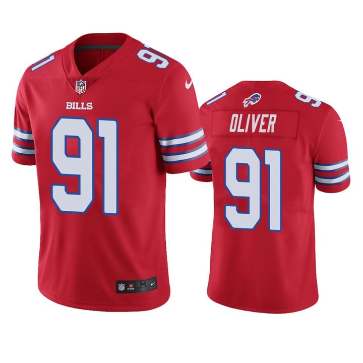 Bills Ed Oliver Color Rush Limited Red Jersey