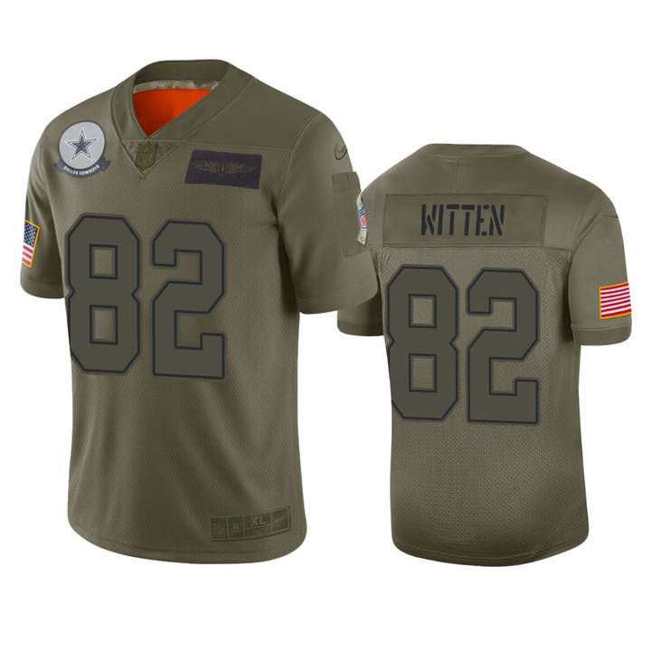 Cowboys Jason Witten Limited Jersey Camo 2019 Salute to Service