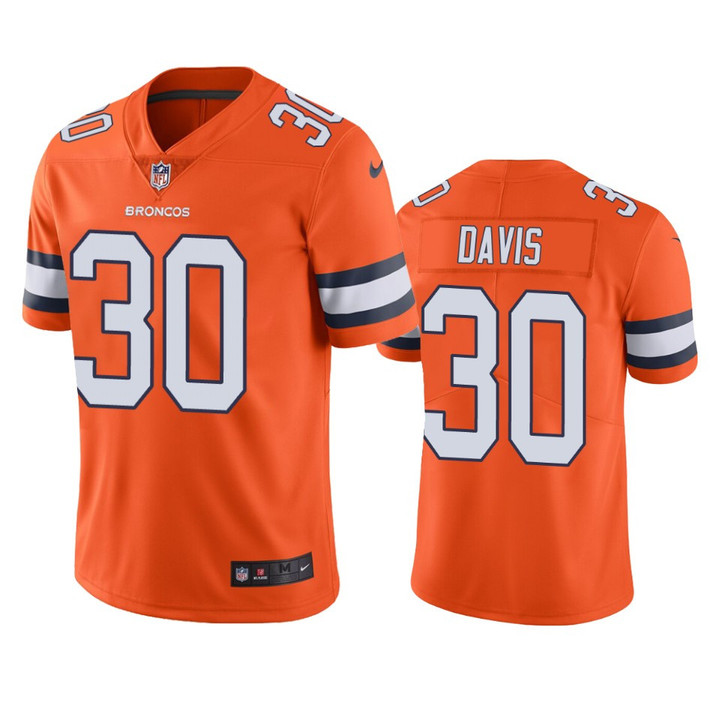 Broncos Terrell Davis Color Rush Limited Orange Jersey