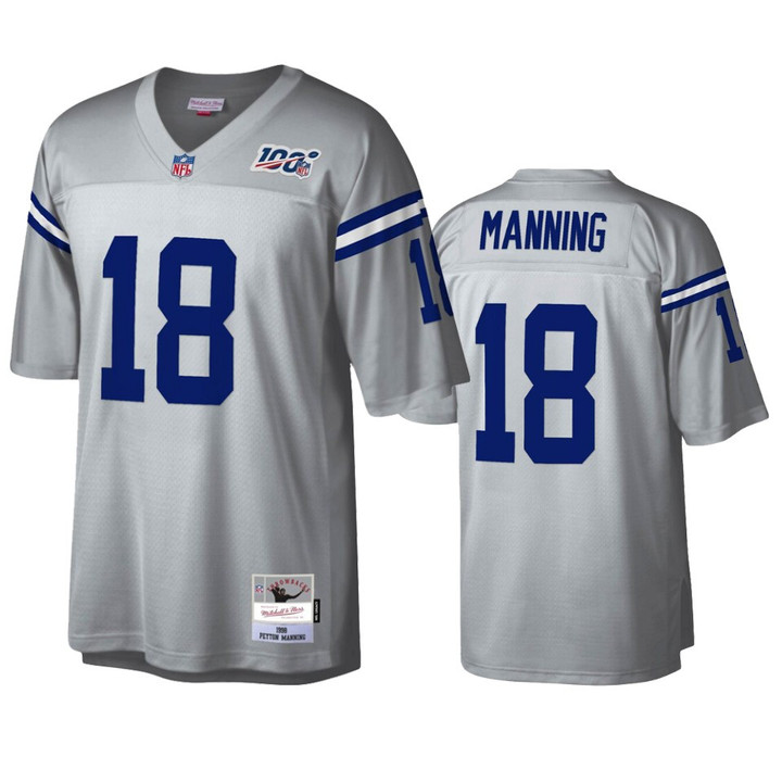 Colts Peyton Manning Platinum NFL 100 Platinum Legacy Jersey