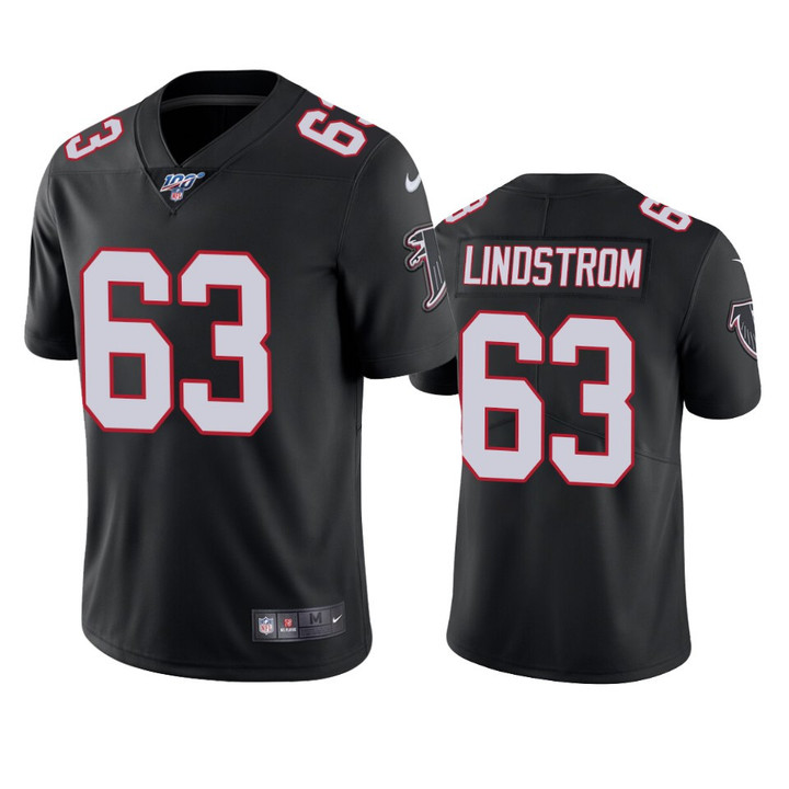 Falcons Chris Lindstrom Limited Jersey Black 100th Season