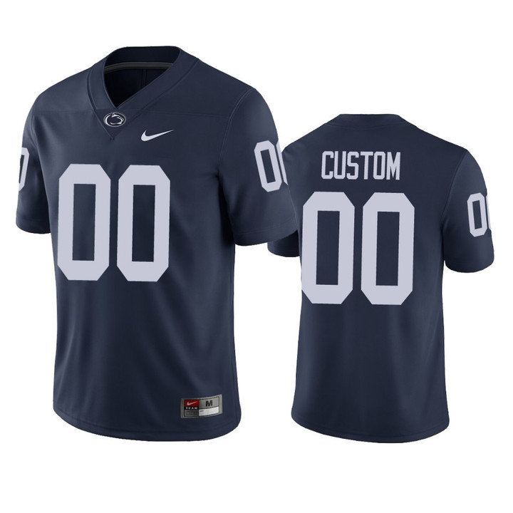 Custom Penn State Nittany Lions College Football Navy Jersey