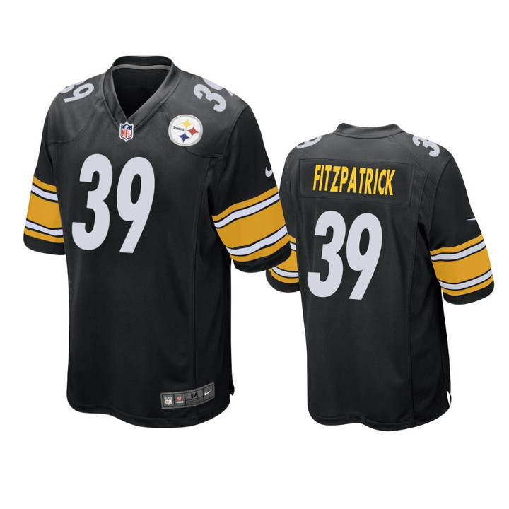 Steelers Minkah Fitzpatrick Game Black Jersey