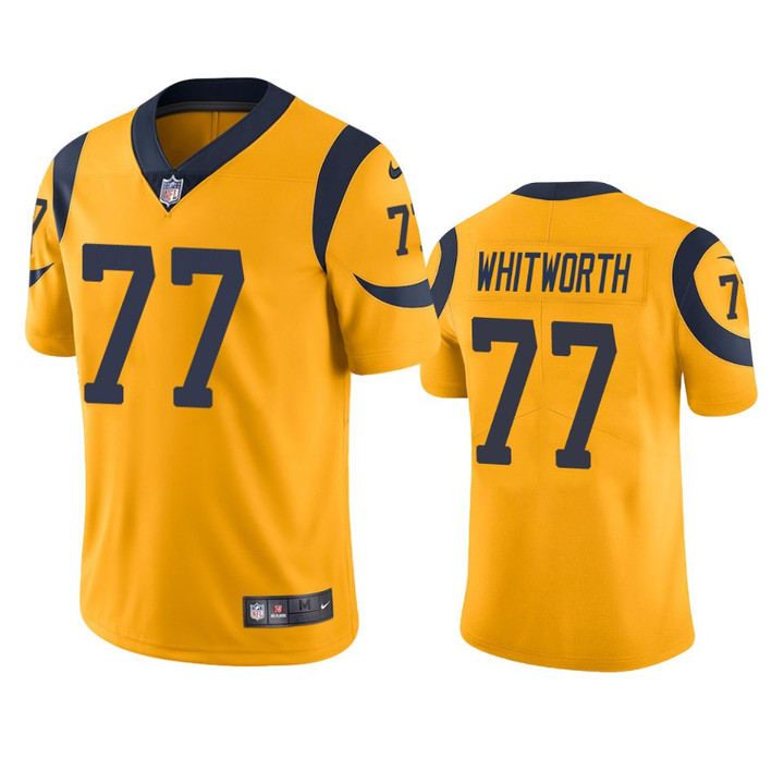 Rams Andrew Whitworth Color Rush Limited Gold Jersey Men's