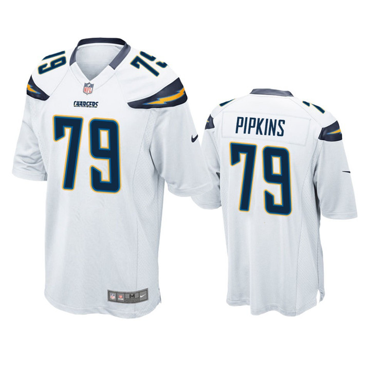 Chargers Trey Pipkins 2019 NFL Draft White Game Jersey