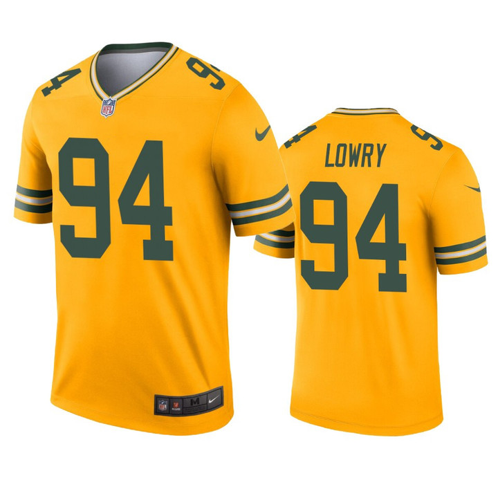 Packers Dean Lowry 2019 Inverted Legend Gold Jersey