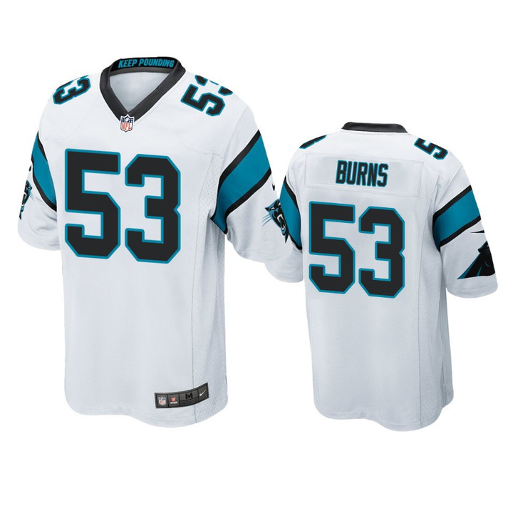 Panthers Brian Burns 2019 NFL Draft White Game Jersey