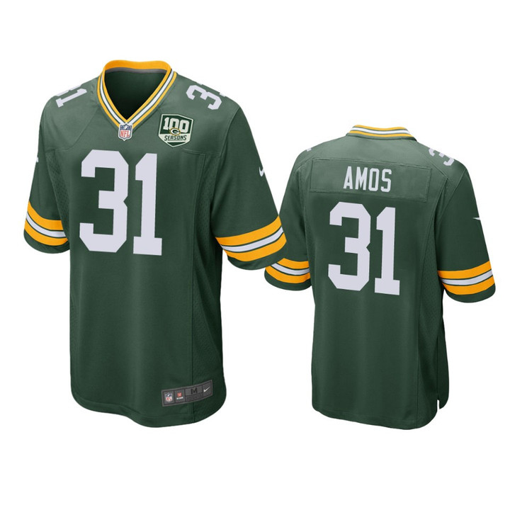 Packers Adrian Amos Green Game Jersey 100 Seasons