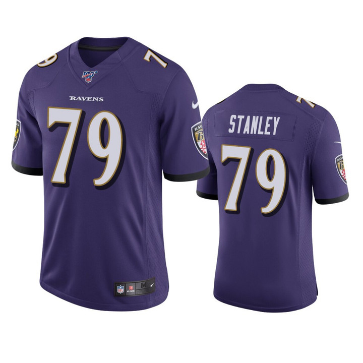 Ravens Ronnie Stanley Limited Jersey Purple 100th Season