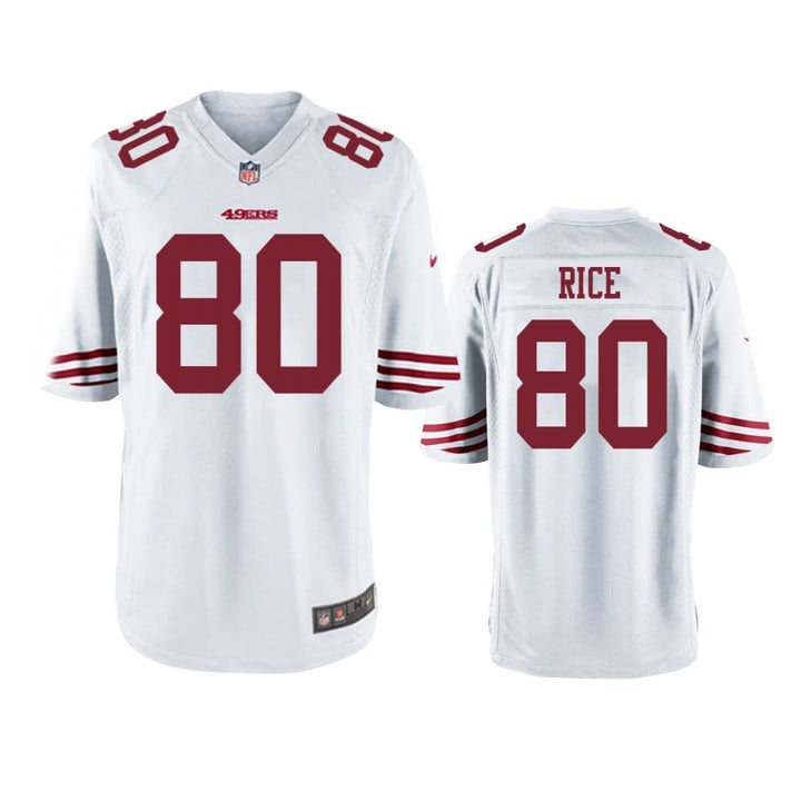 49ers Jerry Rice Game White Jersey