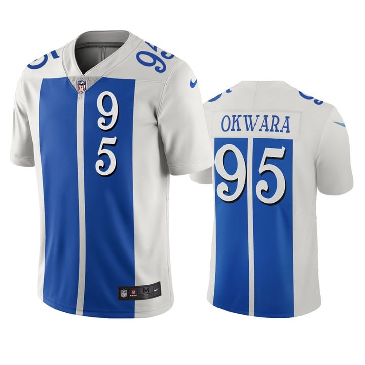 Romeo Okwara Lions White Blue City Edition Jersey